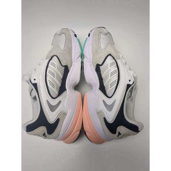 Adidas Originals Yung-96‎ Chasm Sneakers White Gray Pink Green Retro Shoes - Picture 6 of 10